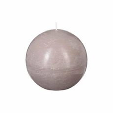Bougie Boule  Rustic  10cm Taupe