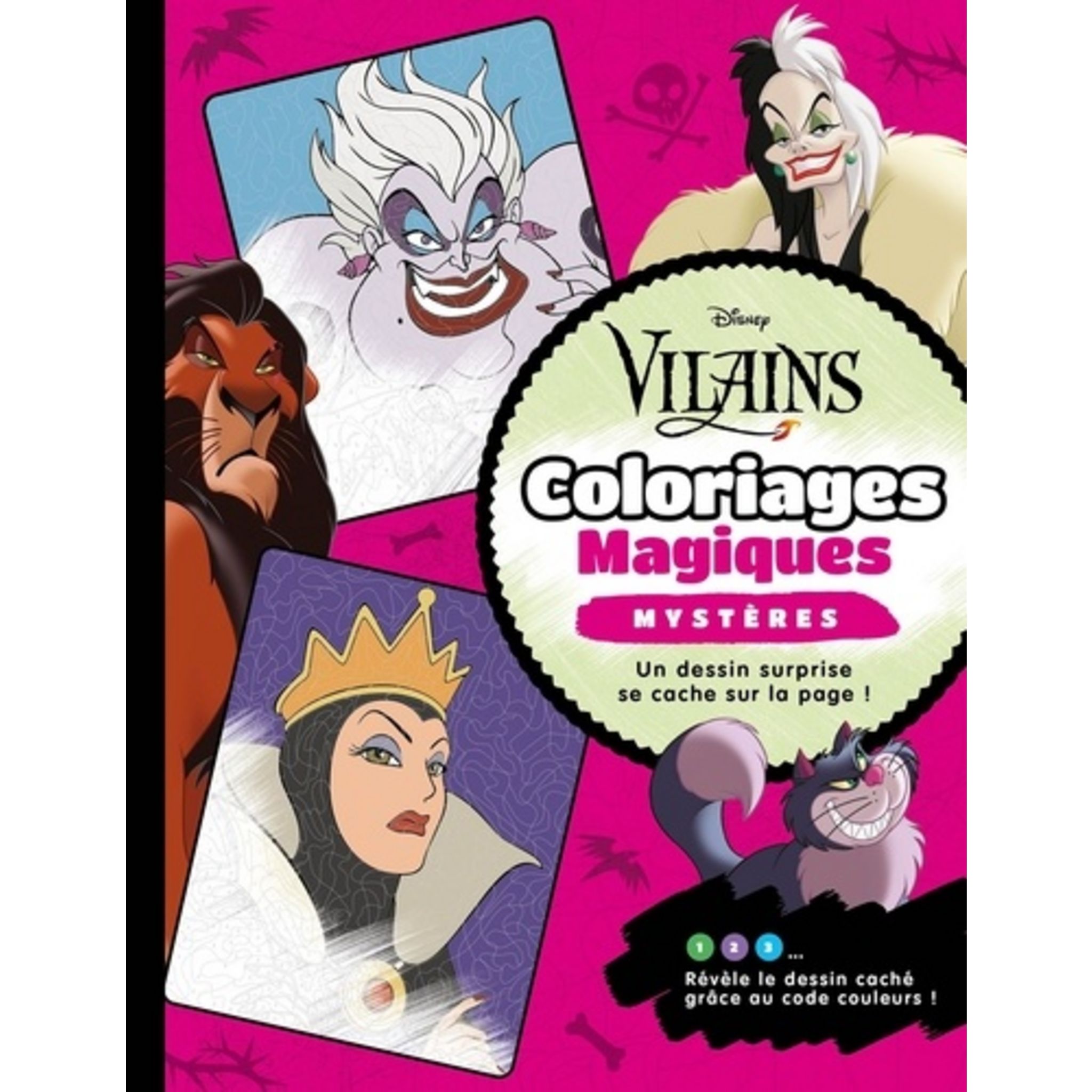 Coloriages mystères Disney Méchants