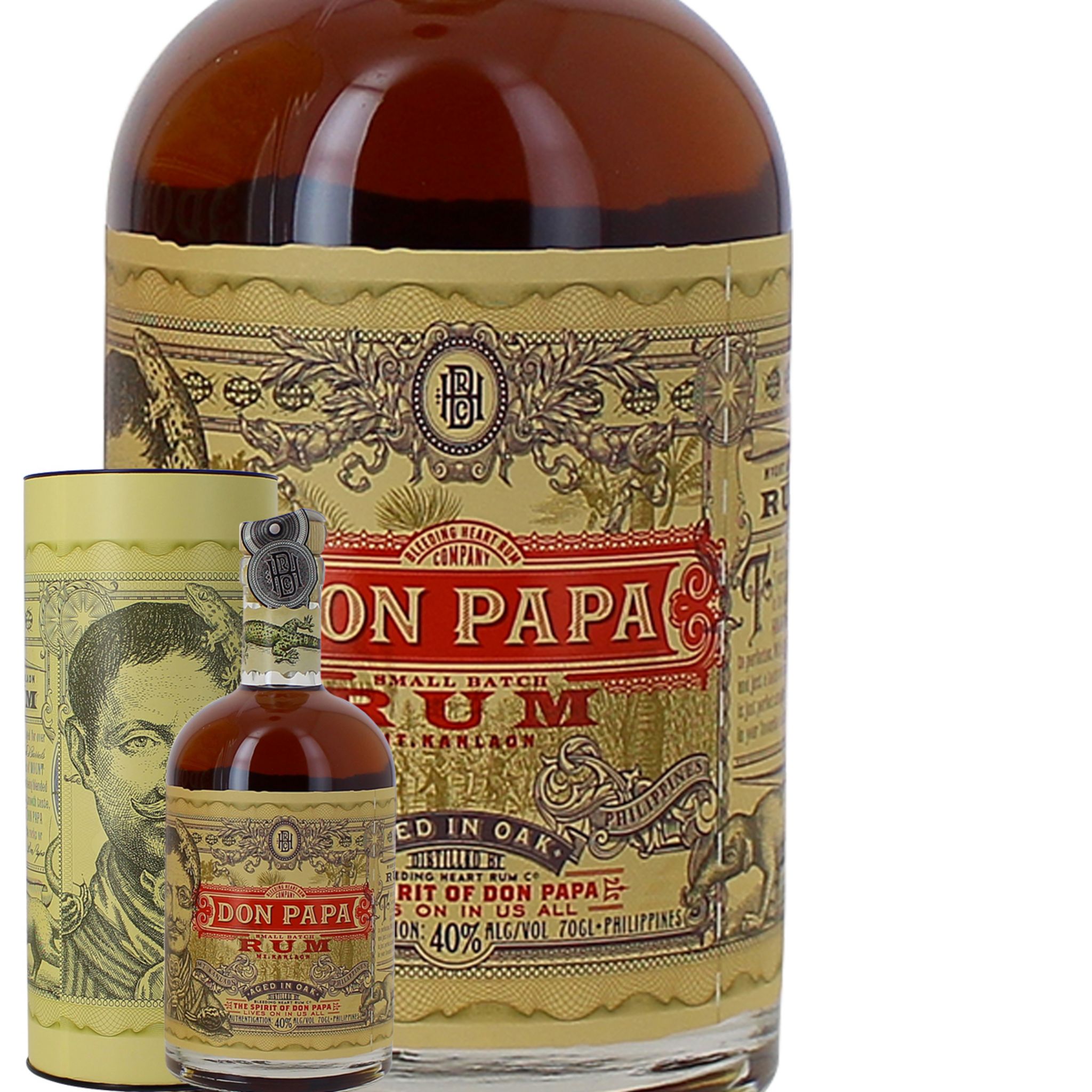 Don Papa Rhum Don Papa avec étui 40% pas cher 