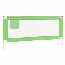 Barriere de securite de lit d'enfant Vert 200x25 cm Tissu