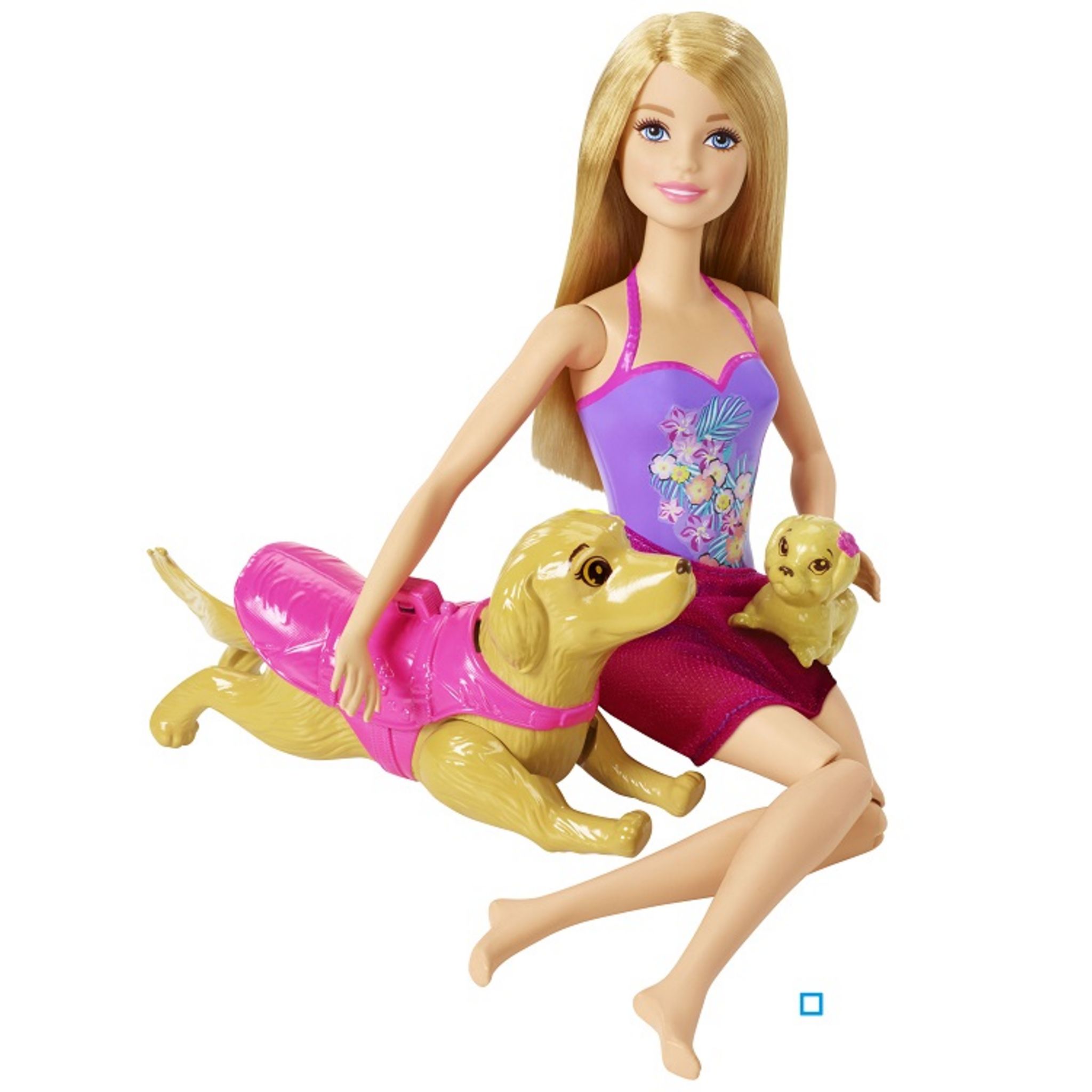 BARBIE Poupée Barbie baignade des chiens pas cher 