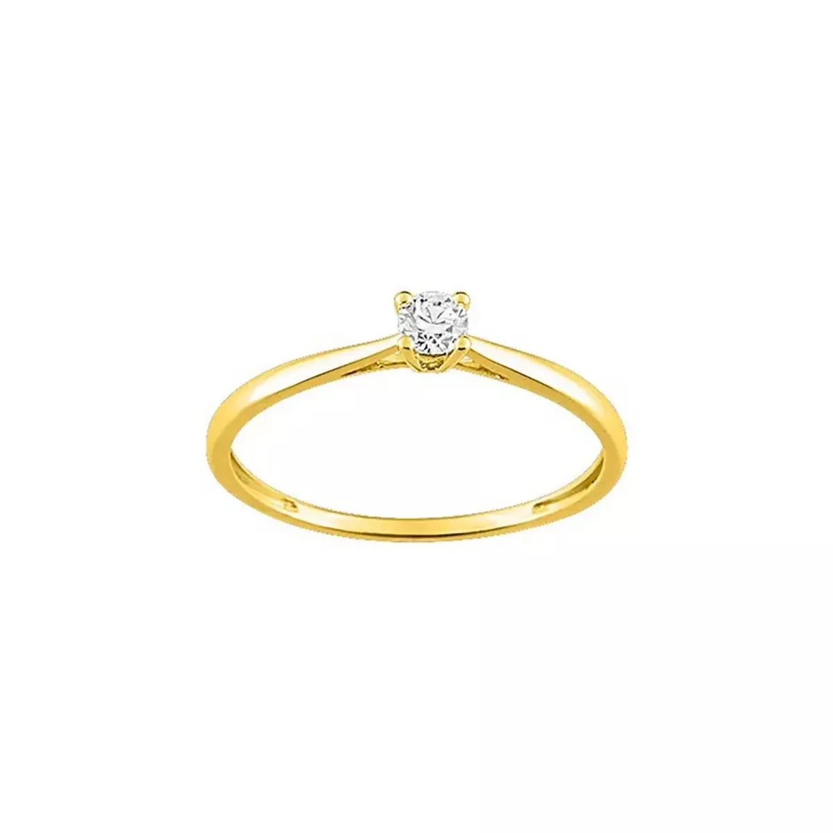 Tousmesbijoux Bague Femme - Oxyde de zirconium - Or 9 Carats