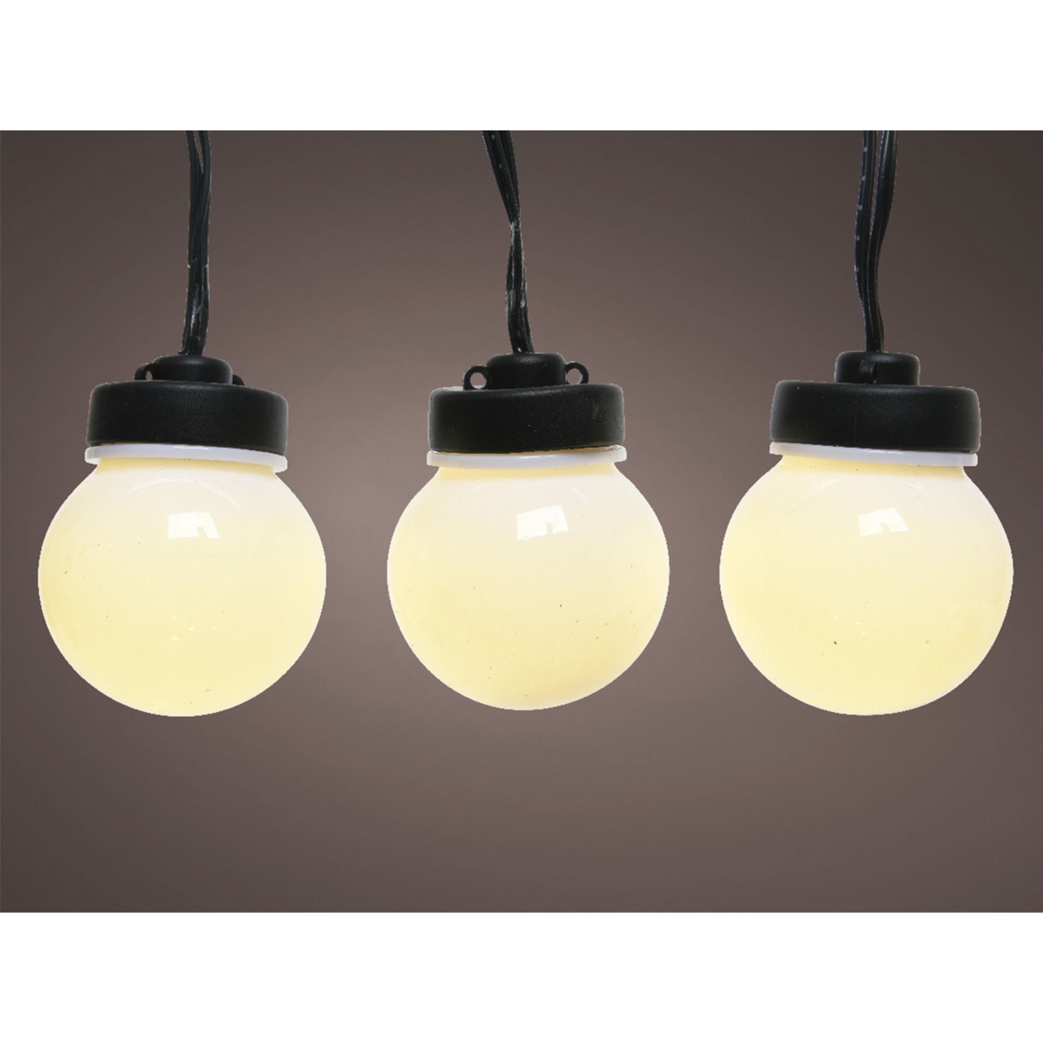 Guirlande lumineuse extérieur Polyrotin Beige 5.70m