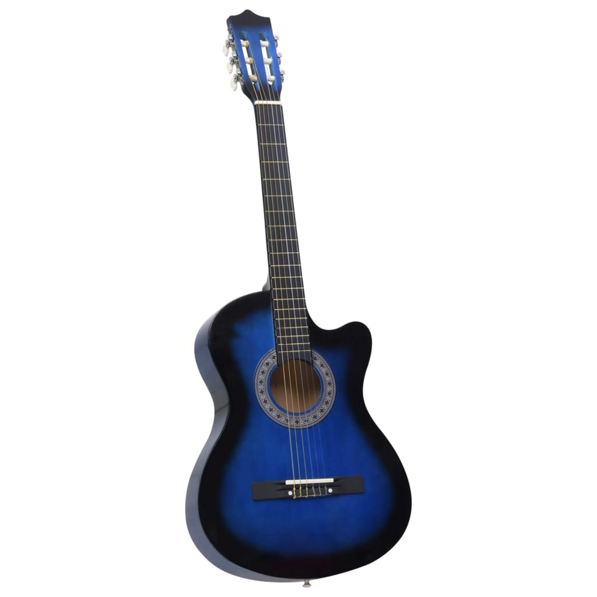 vidaXL Guitare acoustique pan coupé western avec 6 cordes 38 tilleul