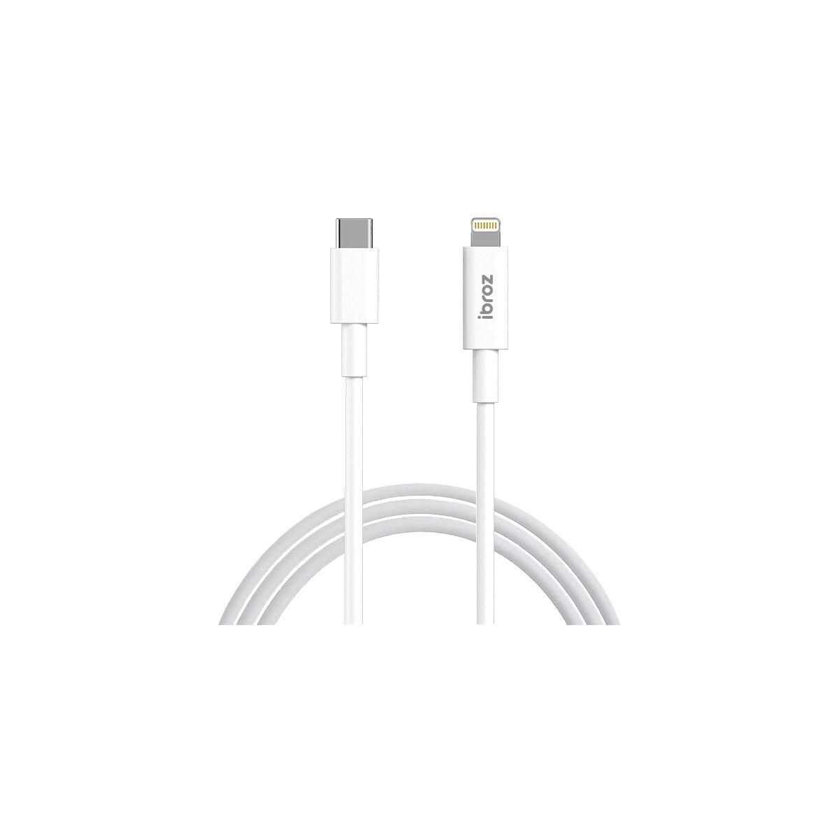 IBROZ Câble Lightning vers USB-C 1m blanc