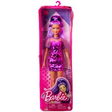 BARBIE Barbie - Poupée Fashionista Robe Violette