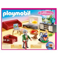 PLAYMOBIL 70207 - Dollhouse - Salon avec cheminée