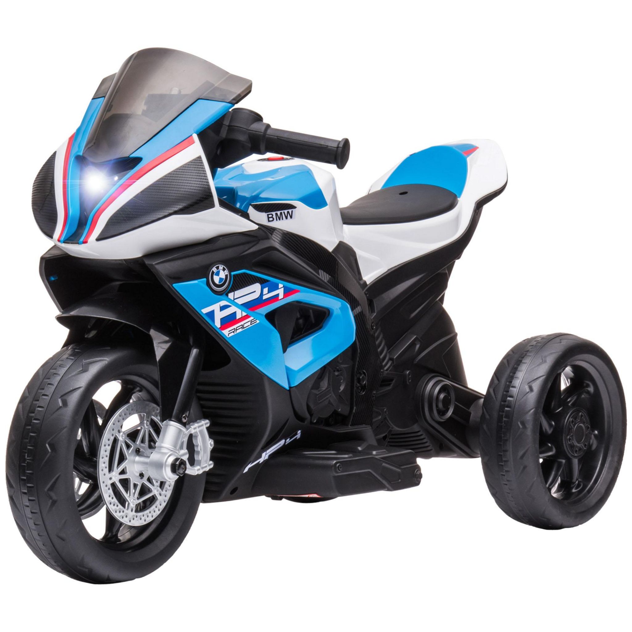 BMW HP4 Race blanche, moto électrique pour enfant 12 volts