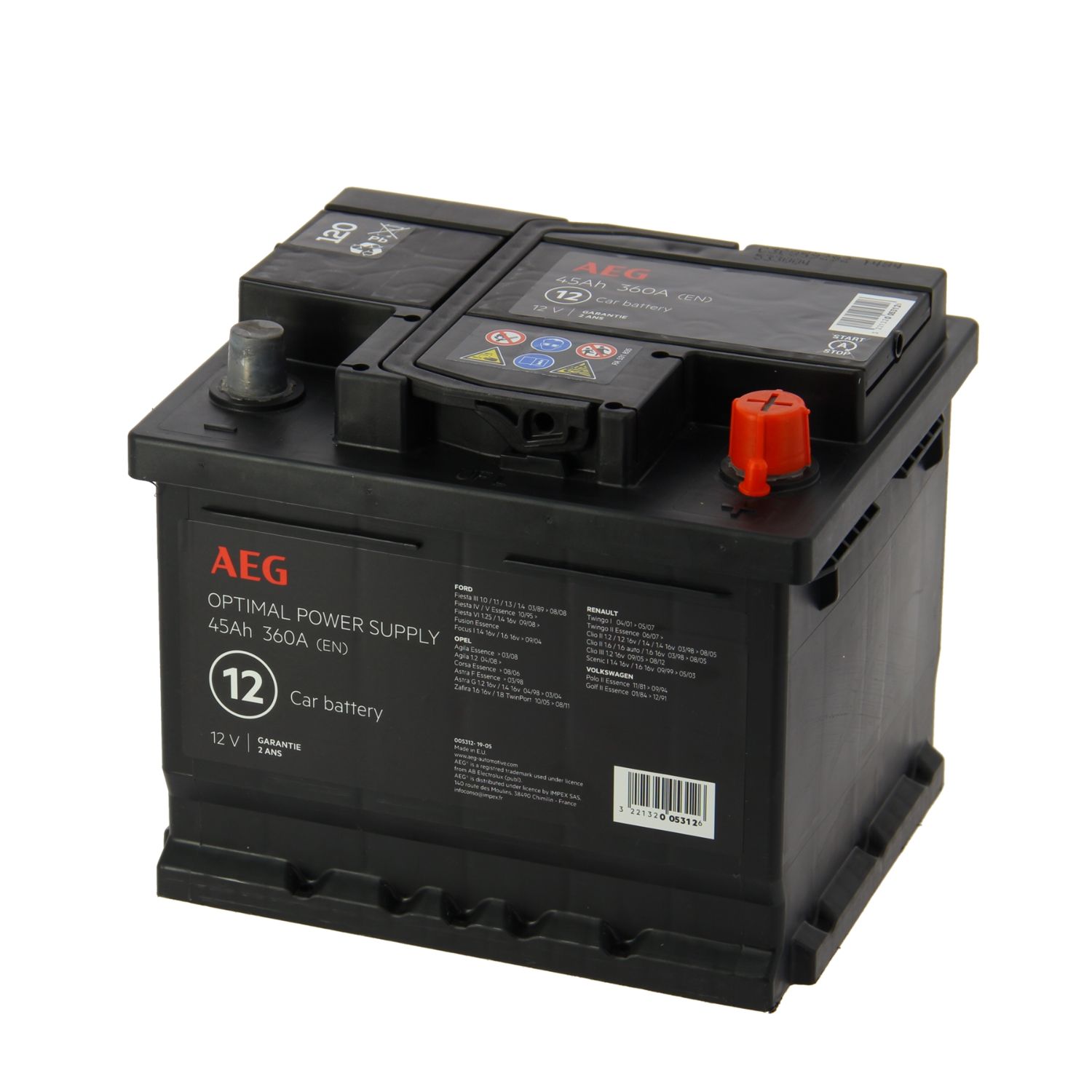 AUCHAN Batterie pour voiture GN0320A 40AH pas cher 