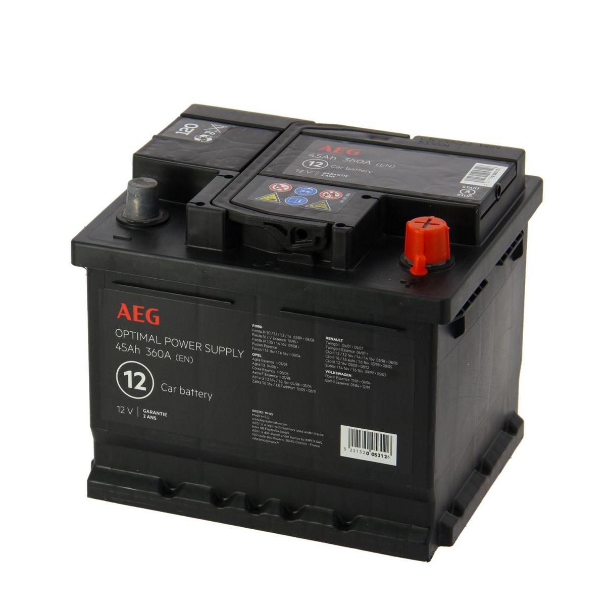 AEG IMP AEG Batterie 12 360A 45Ah L1B