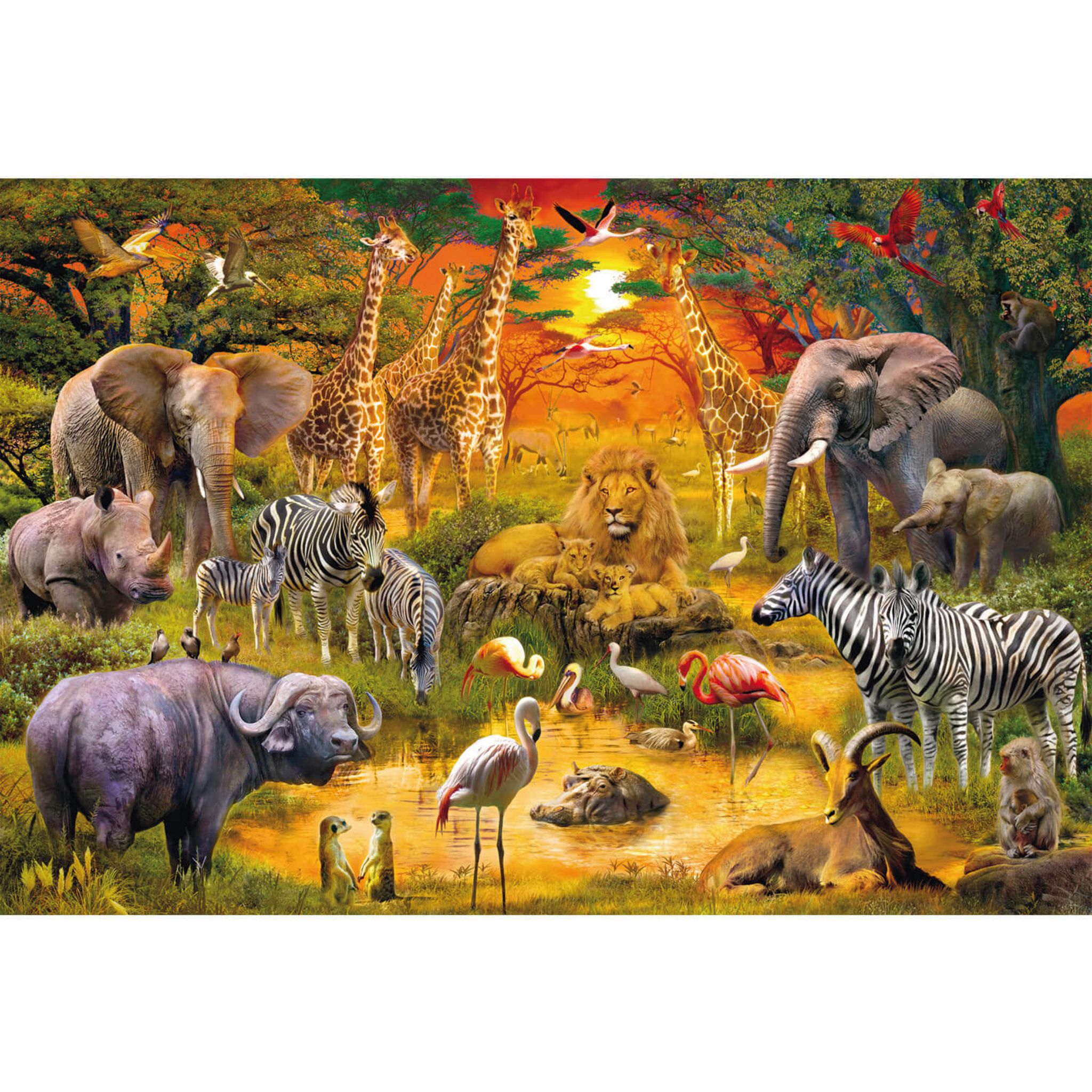 Schmidt Puzzle 1000 pièces : Les animaux d'Afrique
