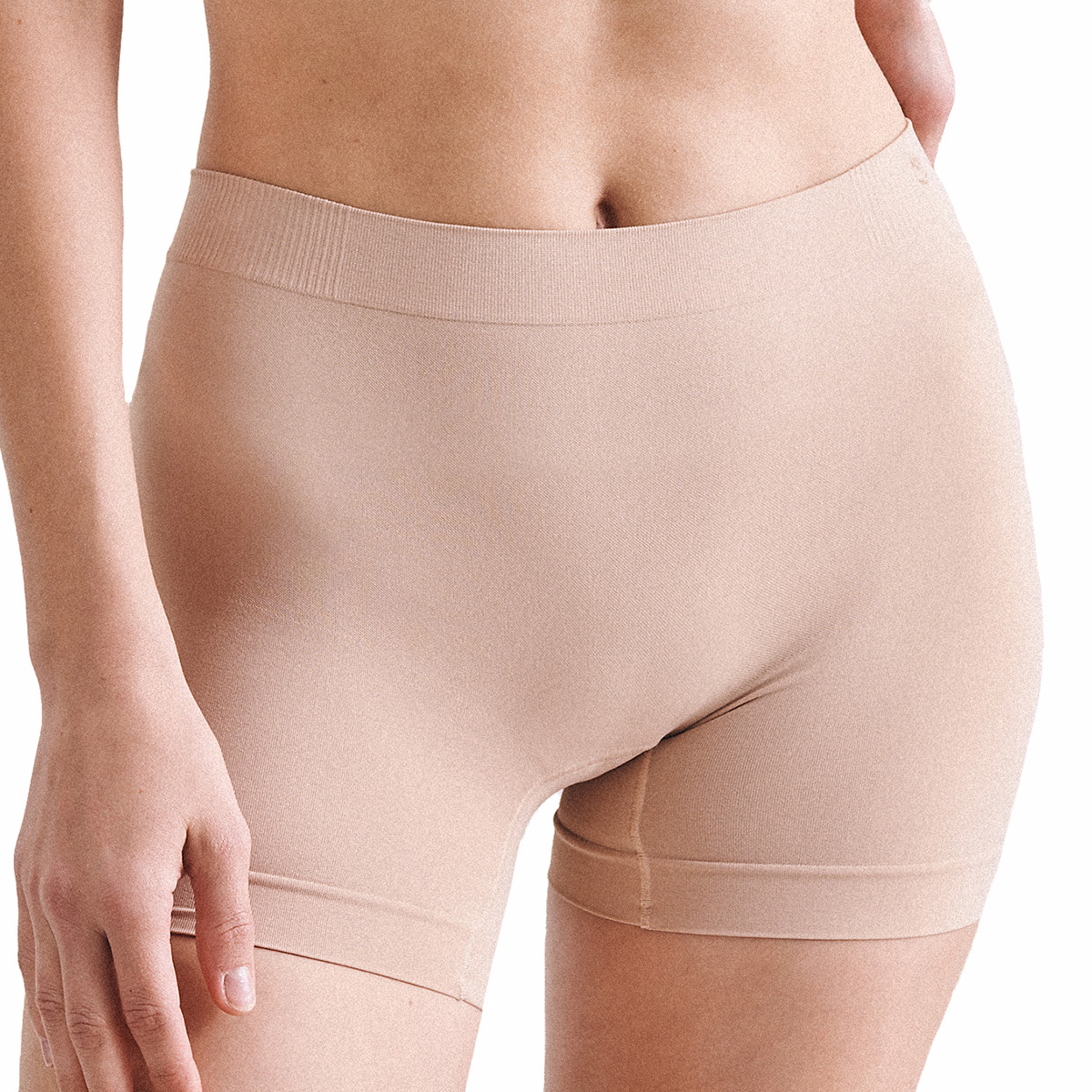 Boxer finitions sans coutures Body forming nude pas cher Auchan