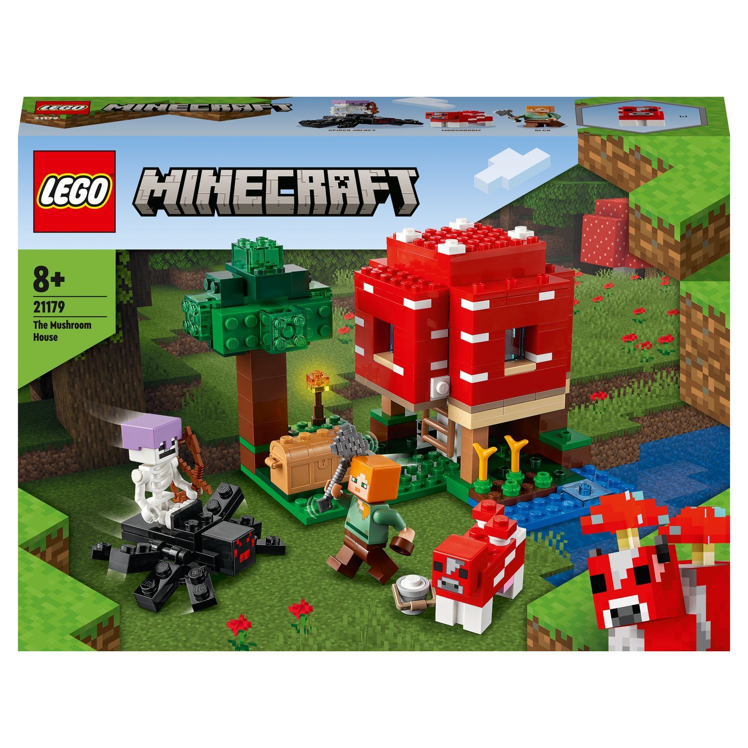 Promo 21179 La Maison Champignon Lego Minecraft, 21178 Le Refuge Renard  Lego Minecraft, 21181 Le Ranch Lapin Lego Minecraft chez Maxi Toys