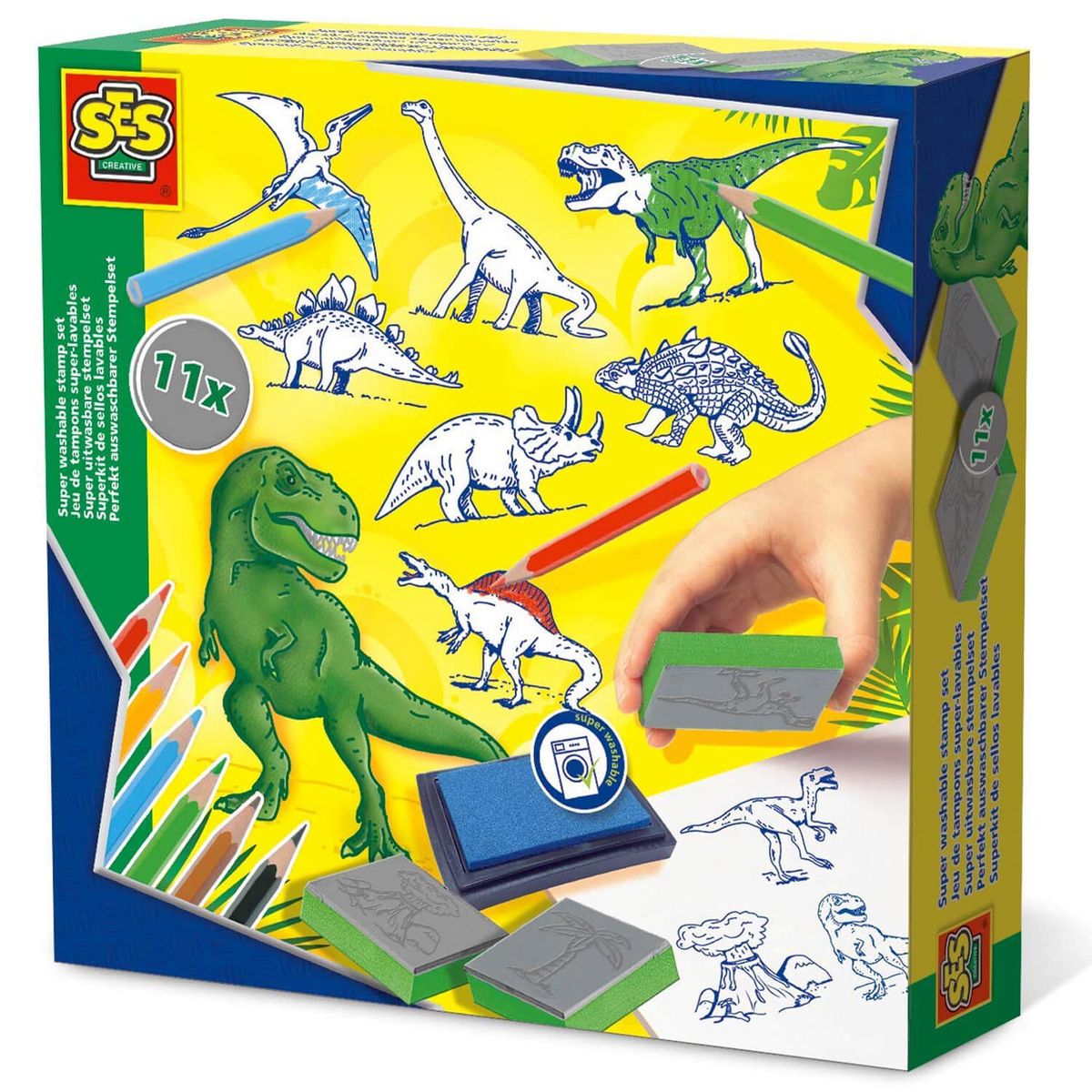 SES Creative Kit de tampons : Dinosaures
