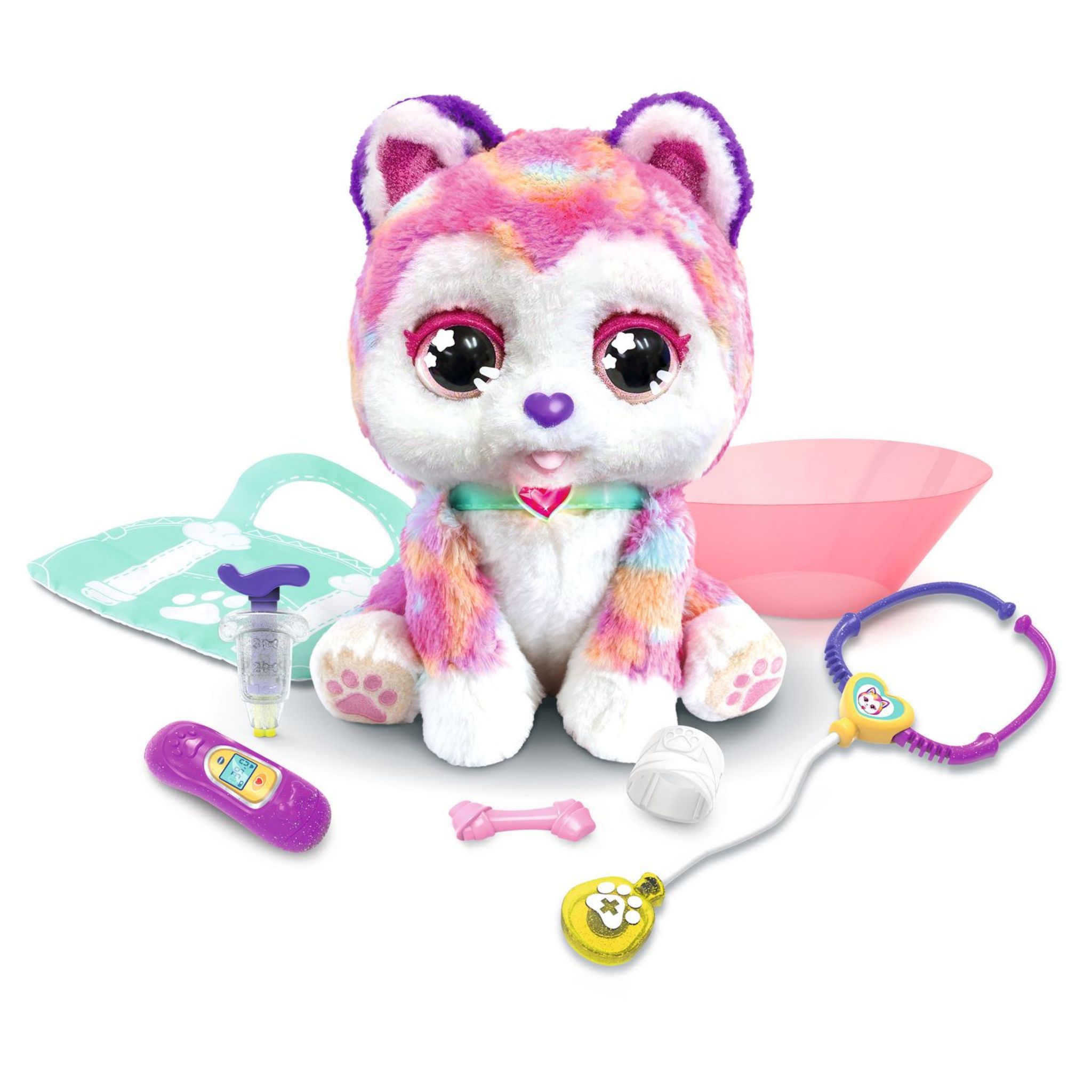 VTECH Peluche interactive Rainbow, mon chien Bobo pas cher 