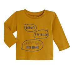 IN EXTENSO T-shirt manches longues imprimé bébé garçon (Moutarde)