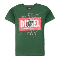 T-shirt Kaki Garçon Diesel Tever 9 (Vert)