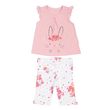 Ensemble t-shirt et pantalon bébé en coton biologique, CLAIRE SEVIRA KIDS. Coloris disponibles : Rose