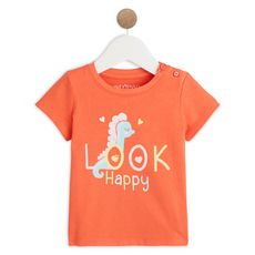 IN EXTENSO T-shirt manches courtes bébé fille (Orange)