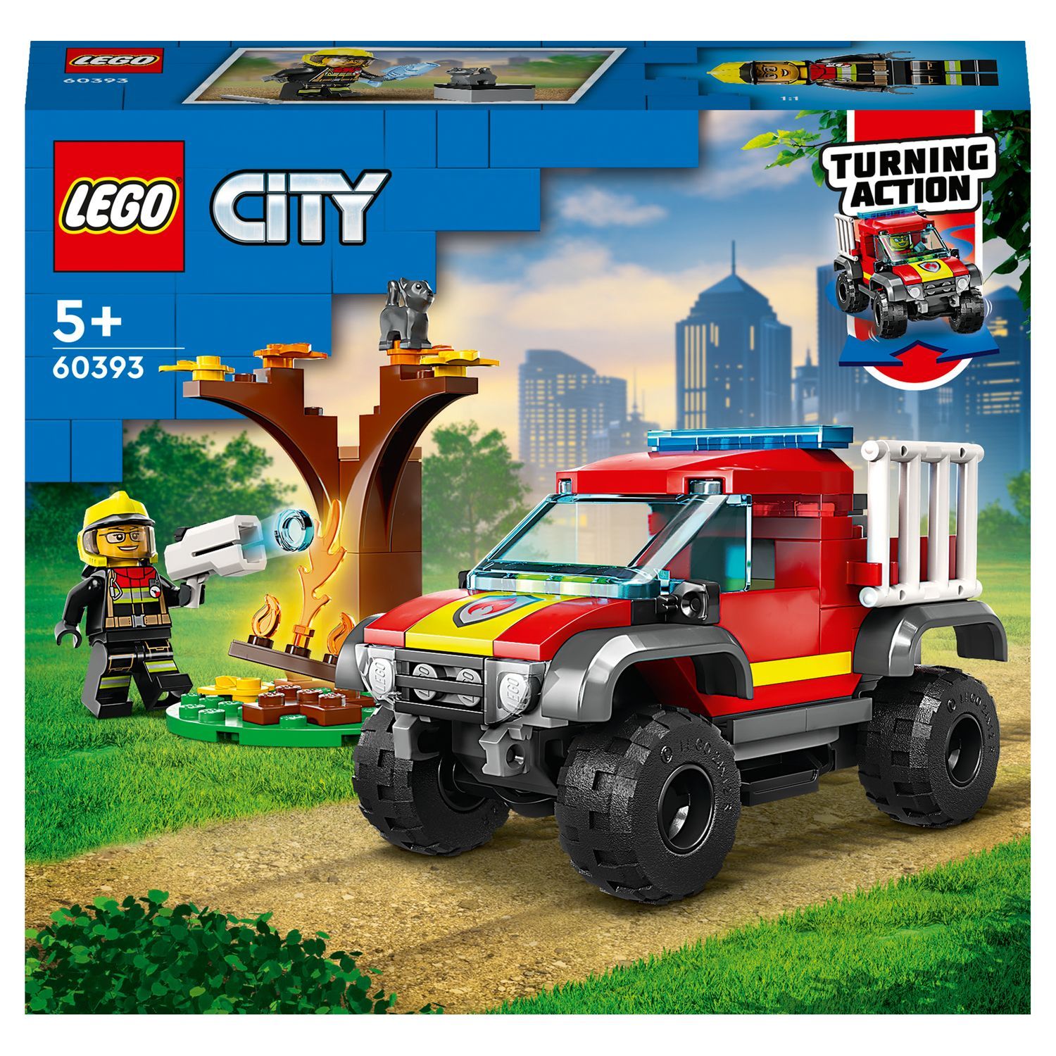 LEGO - City - jeu de construction - La caserne de pompiers : :  Jeux et Jouets