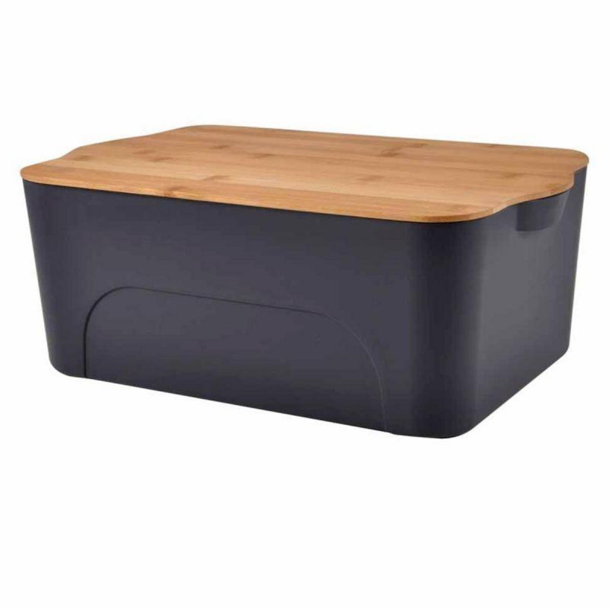 Boîte de rangement en bois naturel avec couvercle personnalisable