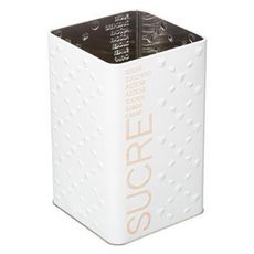 Boîte à Sucre en Poudre  Scandi  18cm Blanc