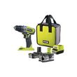 ryobi perceuse-visseuse à percussion ryobi - r18pd2-242s - 18v oneplus - 2 batteries 4.0ah et 2.0ah - 1 c