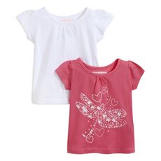 IN EXTENSO Lot de 2 tee-shirts manches courtes bébé (Rose)