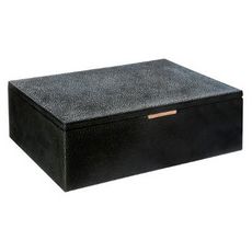 Boîte à Bijoux  Grainé  26cm Noir