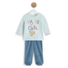 In Extenso Pyjama Velours 2 Pieces Bebe Garcon Pas Cher A Prix Auchan