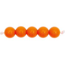 24 Perles rondes 10 mm - orange