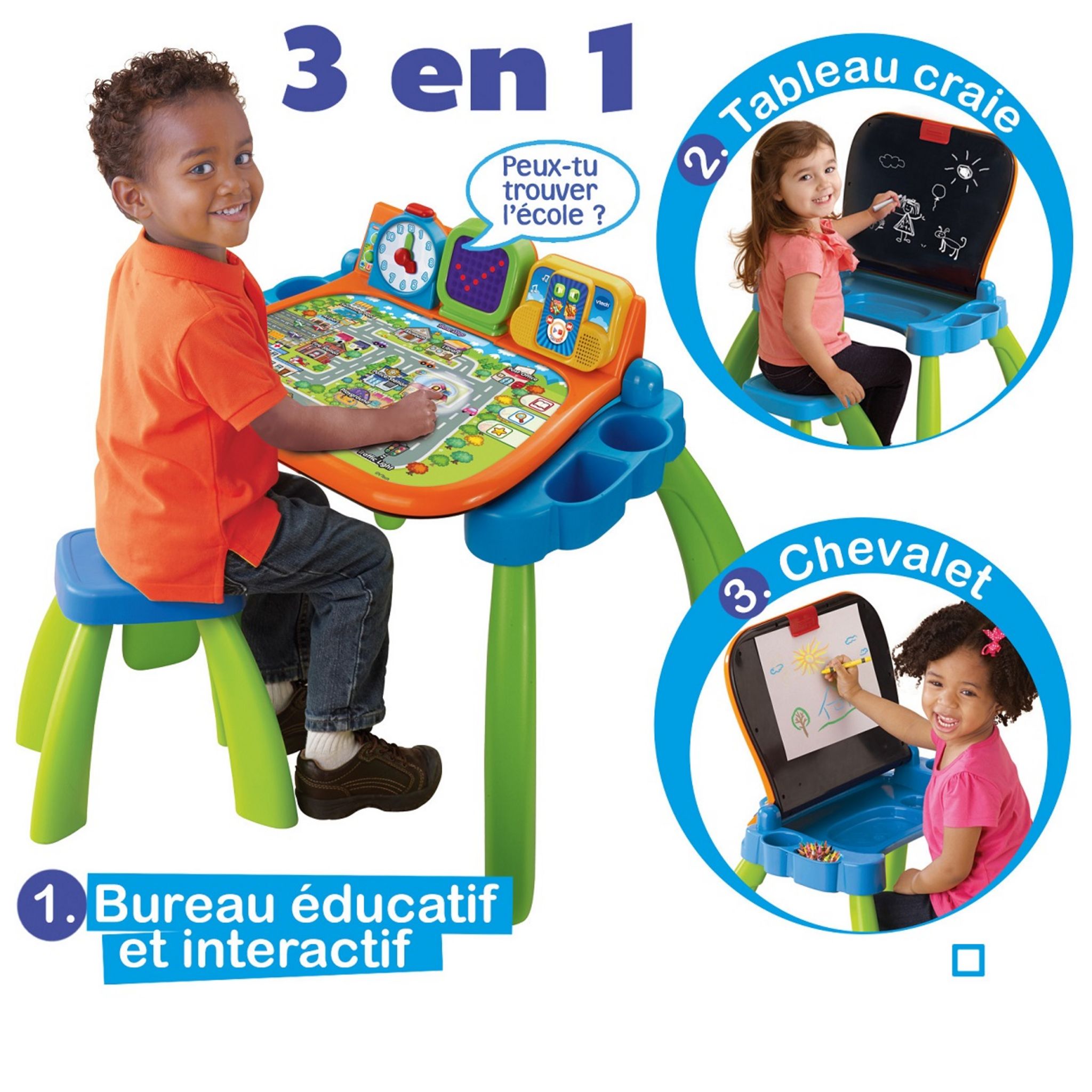 VTECH Magi Bureau Interactif 3 en 1 - Dès 3 ans pas cher 