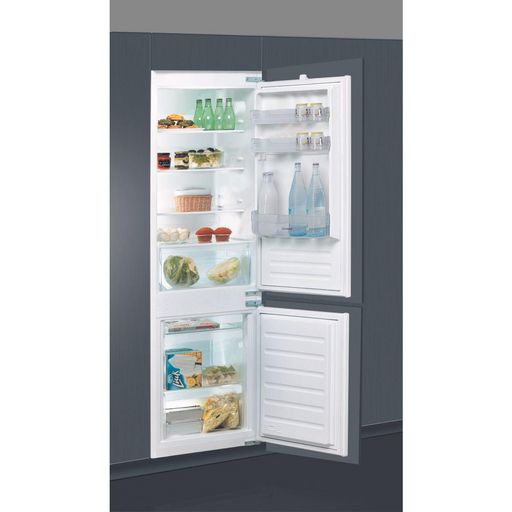 Glissière pour porte de réfrigérateur encastrable, plastique, coloris blanc