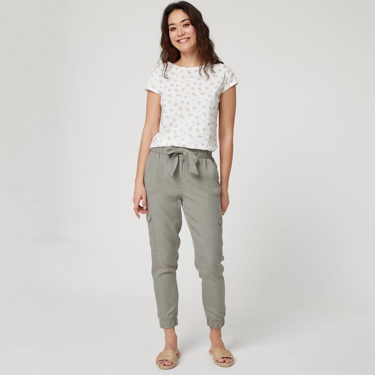 IN EXTENSO Pantalon fluide femme pas cher Auchan