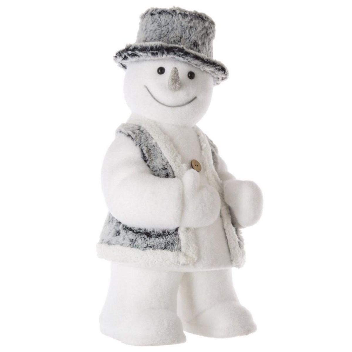 Décoration lumineuse LED extérieur Bonhomme de neige H60 cm