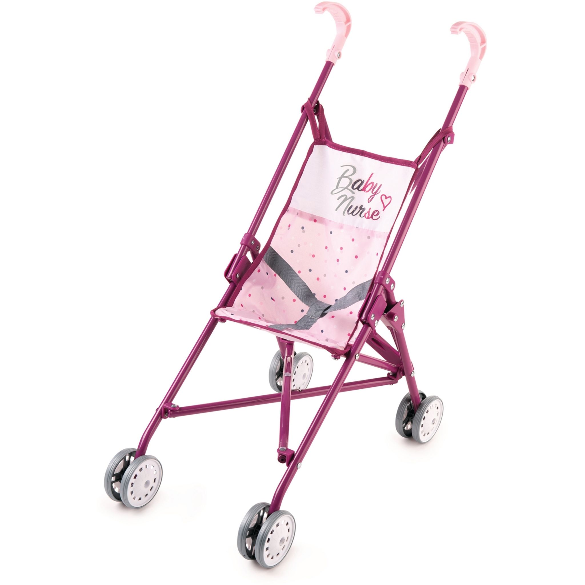 AUCHAN BABY Poussette canne EMY rose pas cher 