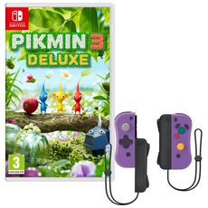 EXCLU WEB Pikmin 3 + Manette iiCon Violet avec dragonnes compatible Nintendo Switch