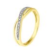 DIADEMA Bague en Or - Diamant Qualité HSI. Coloris disponibles : Jaune