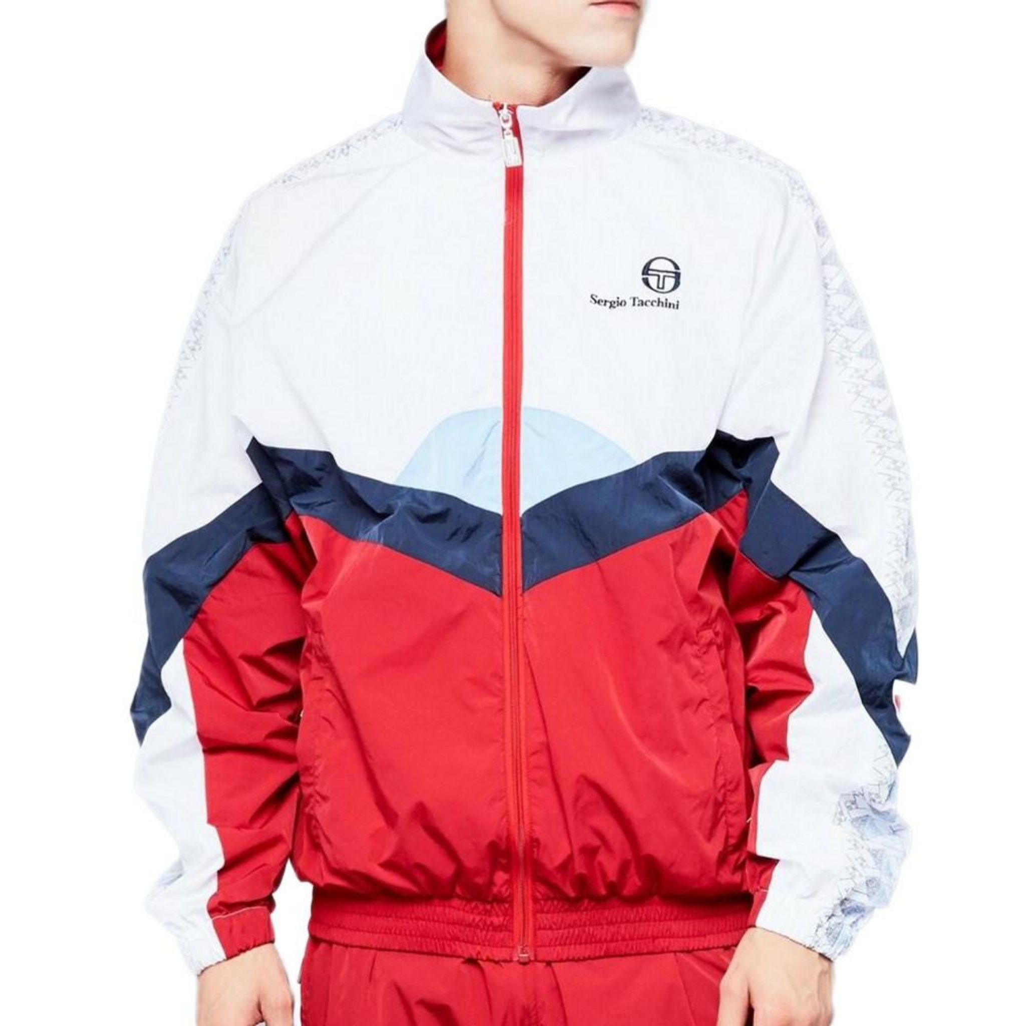 SERGIO TACCHINI Veste de surv tement Blanche Rouge Homme Sergio