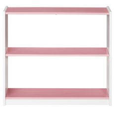 IDIMEX Etagère REGALE rangement sur pied ou étagère murale avec 3 tablettes, en pin massif lasuré blanc et rose