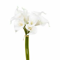 Bouquet de Fleurs  8 Aromes  36cm Blanc