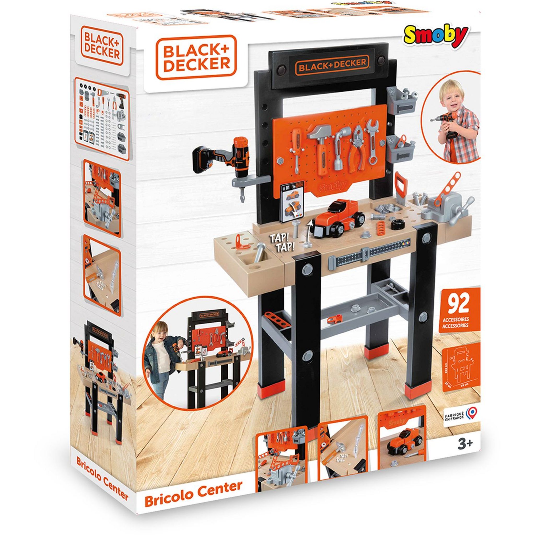 Etabli Bricolo Builder Black et Decker Smoby : King Jouet