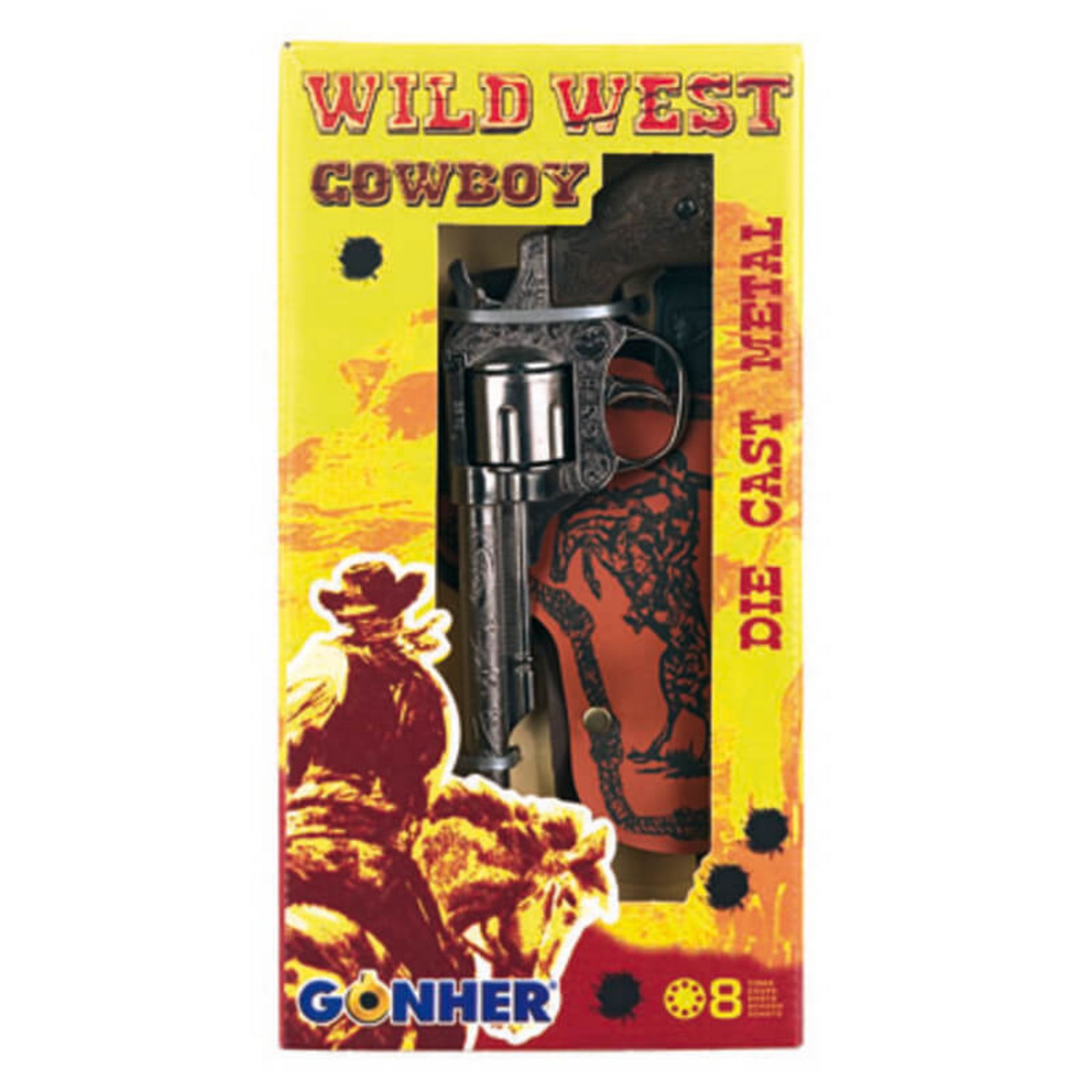 Pistolet Cow Boy Enfant Metal 8 Coups - Or - Accessoire de déguisement -  Achat & prix