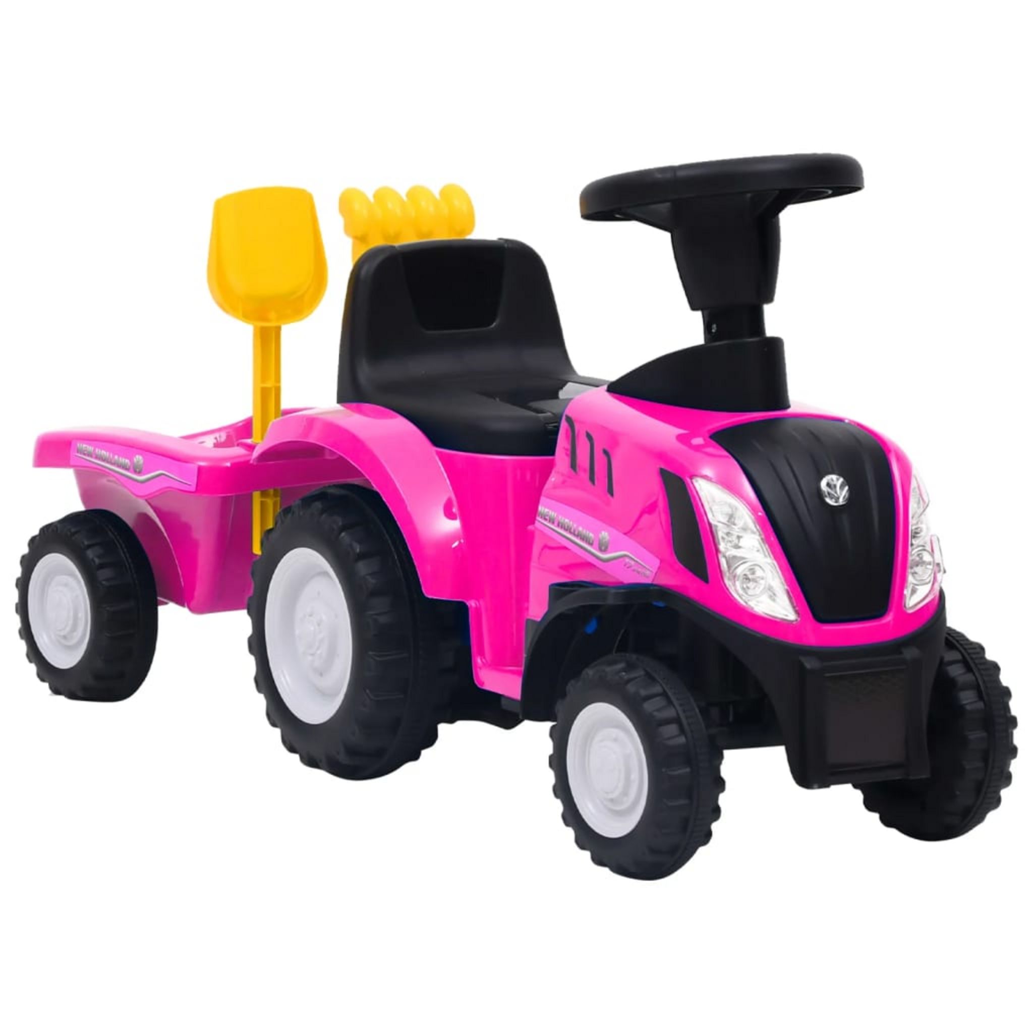 Petit tracteur new holland rose | Boutique de jouets Lydie