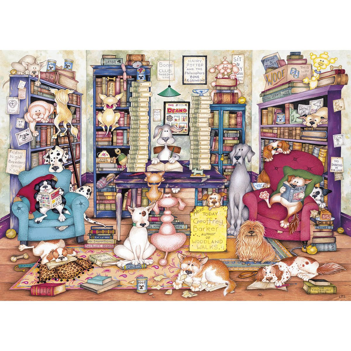 Gibsons Puzzle 1000 pièces : Bark's Books