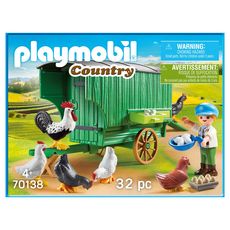 PLAYMOBIL 70138 - Country - Enfant et poulailler