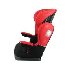 NANIA Siège auto rehausseur groupe 2/3 Rway Luxe (Rouge)