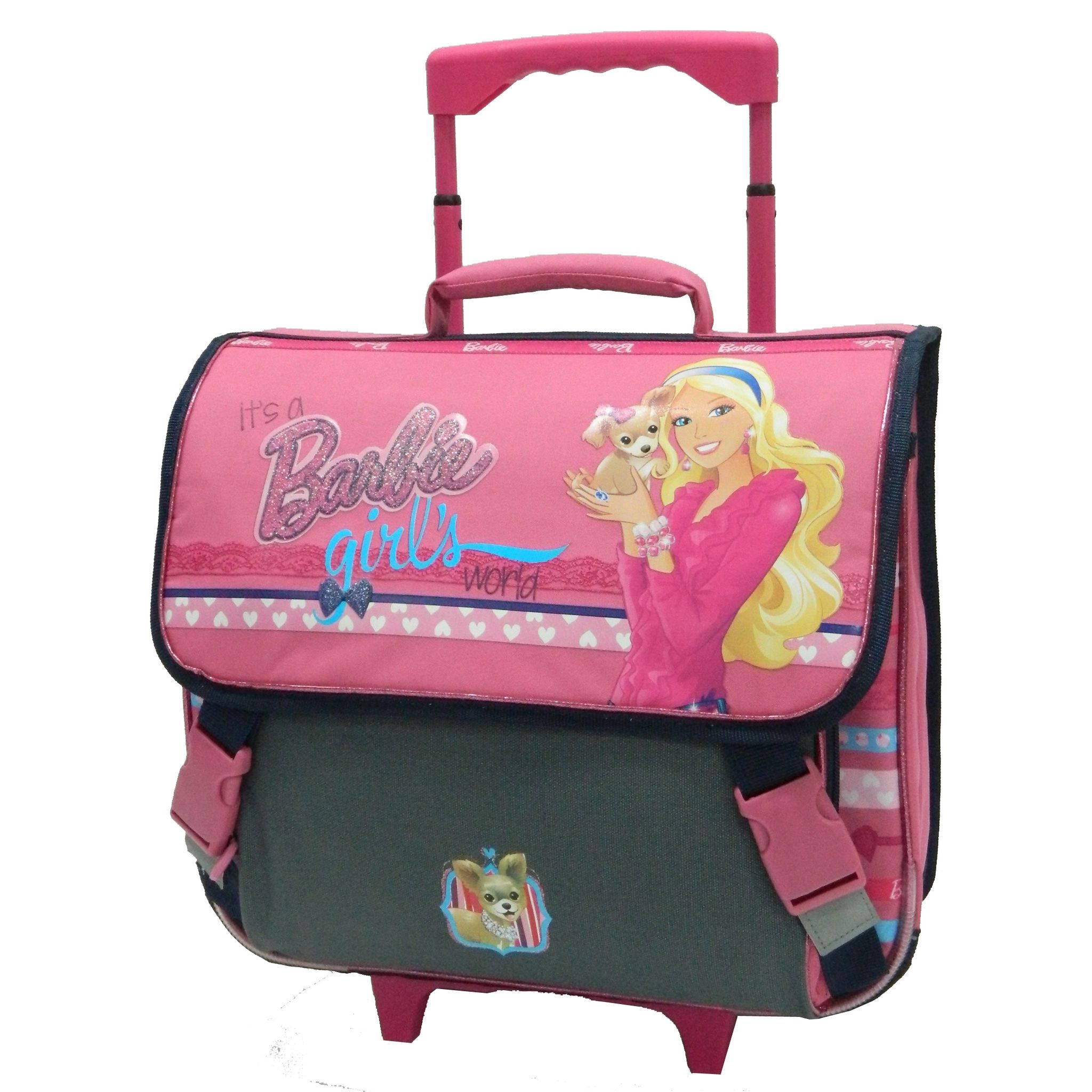 Cartable roulettes Barbie pas cher Auchan.fr