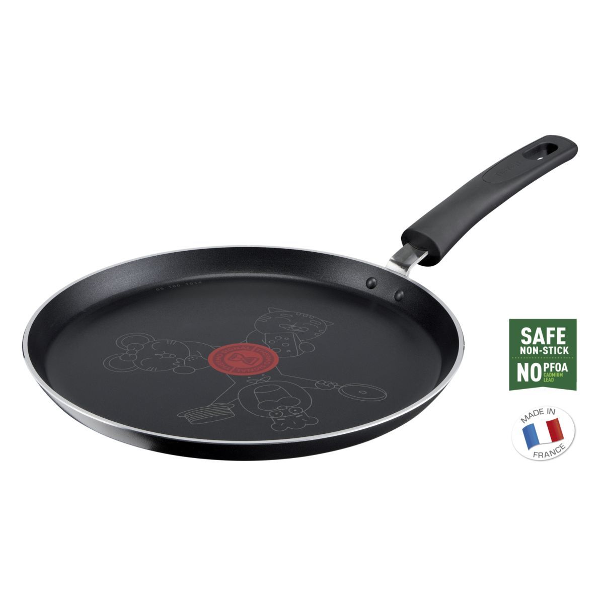 TEFAL Crêpière induction EXPERTISE, poêle à crêpes 28 cm pas cher 