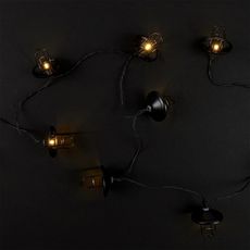 Guirlande Lumineuse 10 LED  Lanterne  192cm Noir